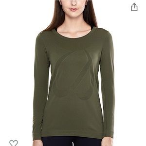 Crz yoga workout shirt long sleeved olive
